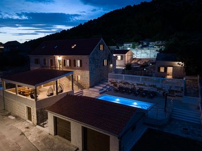 Amazing New Stone Holiday Villa near Rogoznica with Salt Water Swimming Pool