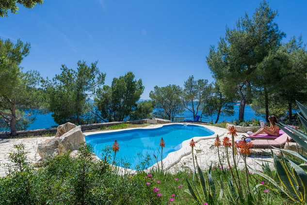Superb Seafront Villa with Swimming Pool and Private Boat Mooring